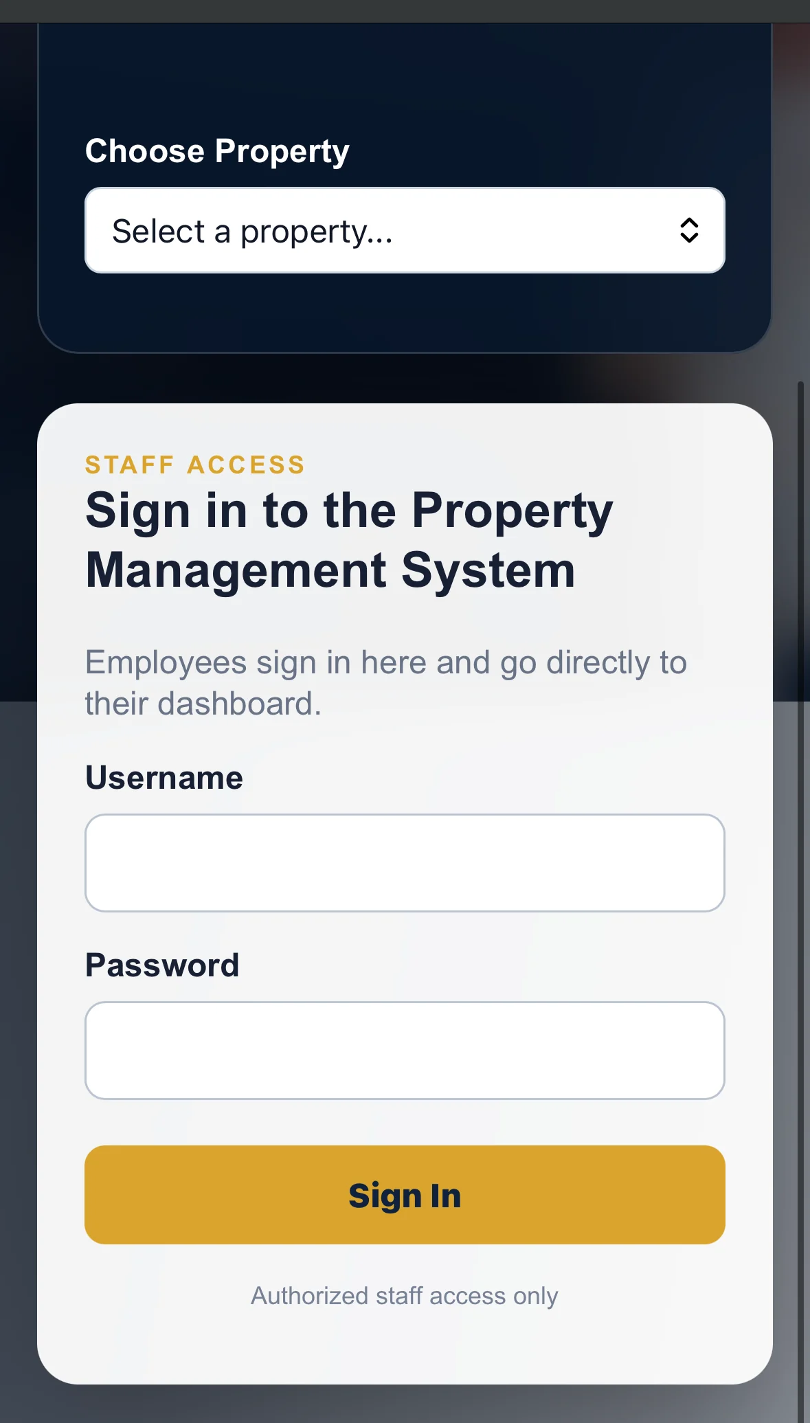 Staff access